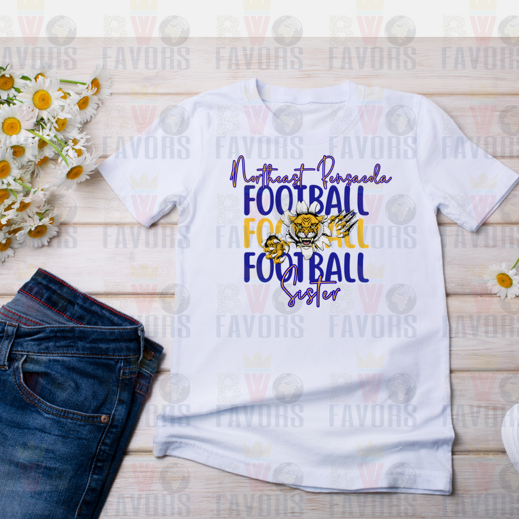 Northeast Pensacola Football Stacked Sister