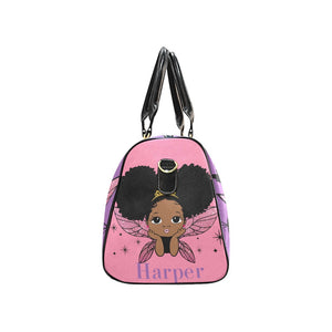 Pink Glitter Angel Travel Bag