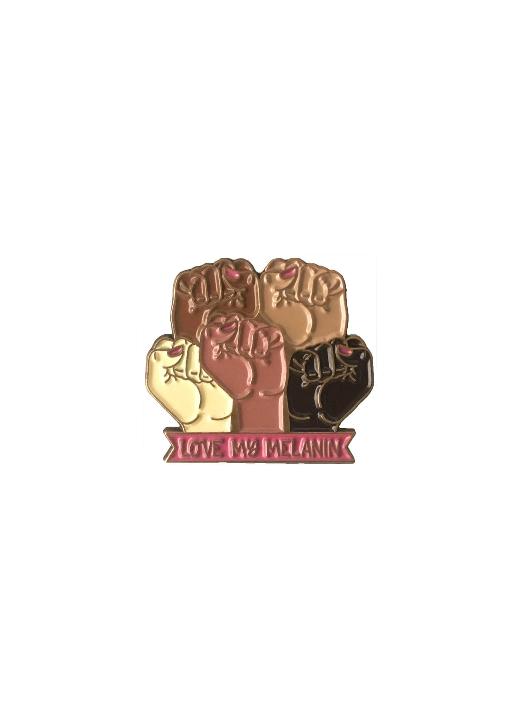 Love My Melanin Lapel Pin - BWO Favors