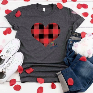 Buffalo Plaid Heart