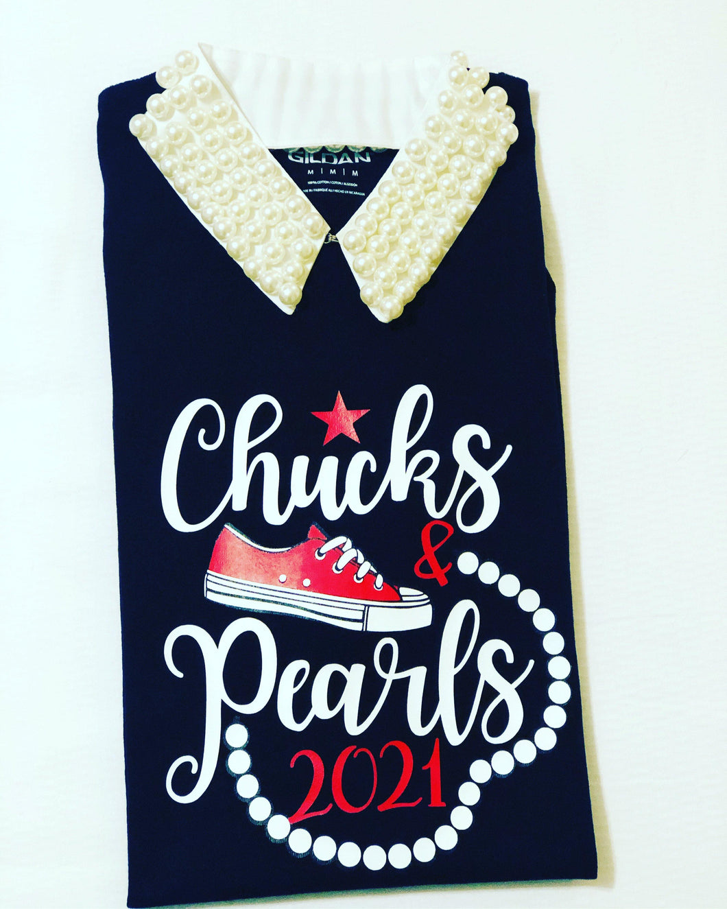 Chucks & Pearls T-Shirt - BWO Favors