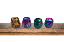 Load image into Gallery viewer, Alcohol Ink Stemless Wine Glasses - BWO Favors
