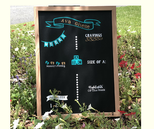 Customizable Milestone Chalkboard - BWO Favors