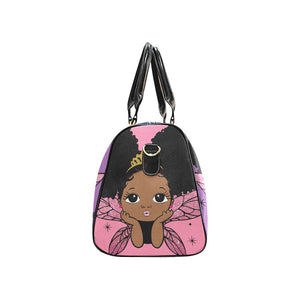 Pink Glitter Angel Travel Bag