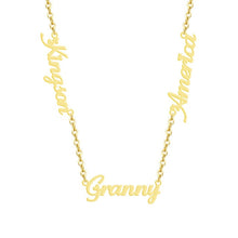 Load image into Gallery viewer, Stainless Steel Names Necklace
