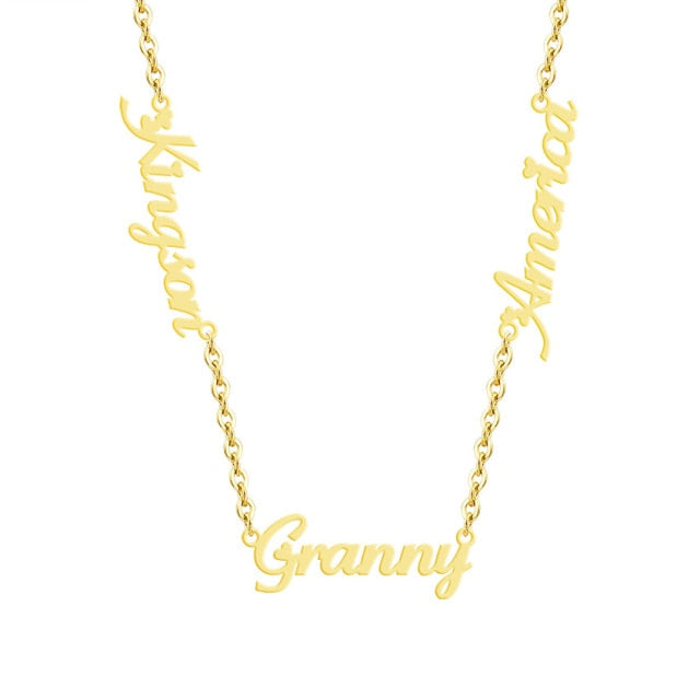 Stainless Steel Names Necklace